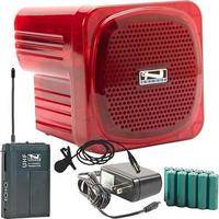 Anchor Audio AN-Mini Deluxe Package (Red) - PA w/ Wireless Lapel Mic & Recharge Kit