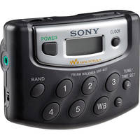 Sony SRF-M37W Walkman Digital Tuning Weather Radio (Black)