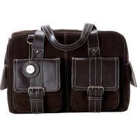 Jill-E Designs Medium Camera Bag (Chocolate Brown with Brown Trim)