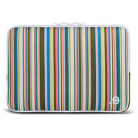 be.ez La robe Allure Laptop Sleeve (Colored Stripes and Light Gray)
