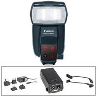 Canon 580EX II Speedlite Kit with Lumedyne Battery, Charger & Cable