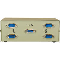 Comprehensive CSWM-DB91X4 DB9/RS-232C Female Data Switch Box