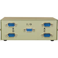 Comprehensive CSWM-DB9-1X4MF DB9/RS-232C Male Data Switch Box
