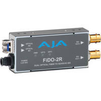 AJA 2-Channel Optical Fiber to SD/HD/3G-SDI Converter