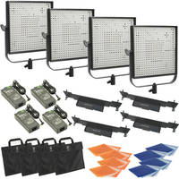 Litepanels 1x1 Four-Light LED Tungsten Flood Kit (100-240VAC)