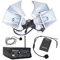 AmpliVox Sound Systems SW314 Sound Cruiser Wireless 50W Quad Horn Mobile PA System