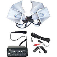 AmpliVox Sound Systems S314 Sound Cruiser 50W Quad Horn Mobile PA System