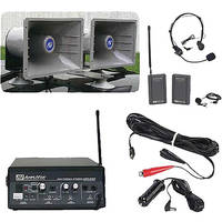 AmpliVox Sound Systems SW312 Sound Cruiser Wireless 60W Dual Horn Mobile PA System