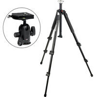 Manfrotto 055XB Tripod Legs (Black) Kit with 498RC4 Midi Ball Head & 410PL QR Plate