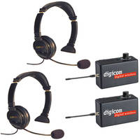 Eartec 2 Digicom Communication Radios with Lazer Headsets