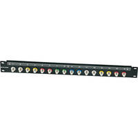 Canare 161U-RJRU A/V Bulkhead Panel (RCA-BNC Feed-thru / Flush Mount)