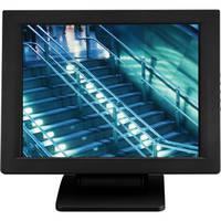 Eversun Technologies LP-15F34U 15" LCD POS Monitor with Fujitsu Touchscreen and Credit Card Reader (Black)