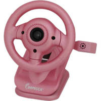 Impecca WC100 Steering Wheel Webcam with Built-In Mic (Pink)