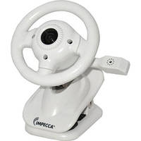 Impecca WC100 Steering Wheel Webcam with Built-In Mic (White)