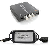Blackmagic Design Mini Converter Sync Generator w/ Switronix Powertap Converter Cable Kit