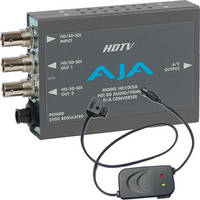 AJA HD10CEA SD/HD-SDI to Analog Audio/Video Converter with P-Tap Adapter Cable