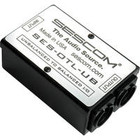 Sescom SES-OTL-UB 2-Channel RCA to XLR Impedance Matching Box
