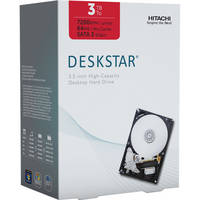 Hitachi 3TB Deskstar 3.5" SATA Internal Hard Drive Kit