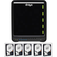 Drobo 10TB Drobo S USB 3.0 5-Bay Hard Drive Array Kit w/ 5x 2TB Hard Drives