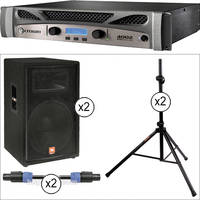 JBL JRX115 Passive 15" Speaker with Crown Power Amplifier Kit