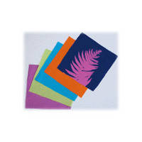 Blue Sunprints Cyanotype Cotton Squares - 8 x 8" (50 Pack, Mixed Colors)