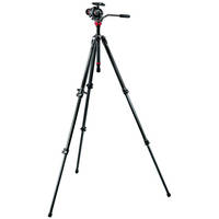 Manfrotto 755CX3 Tripod with 055 Photo-Movie Head & Q5 Quick Release (Grey)