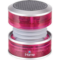 iHome iHM60 "CrystalTunes" Portable MultiMedia Speaker (Pink)
