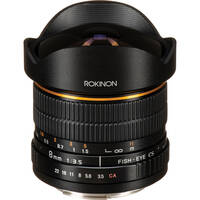 Rokinon 8mm Ultra Wide Angle f/3.5 Fisheye Lens for Canon EF Mount
