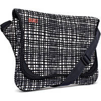 Built NY Bowery Laptop Messenger Bag (City Grid with Orange Interior)