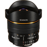 Rokinon 8mm Ultra Wide Angle f/3.5 Fisheye Lens for Nikon F Mount