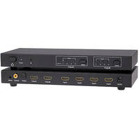 KanexPro HDMI 4x2 True Matrix Switcher with Signal Equalization & Audio Support