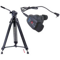 Acebil i-705DX Prosumer Tripod System with RMC-1DV Video Lens Zoom Controller