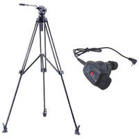 Acebil j-805MX Prosumer Tripod System with RMC-1DV Video Lens Zoom Controller