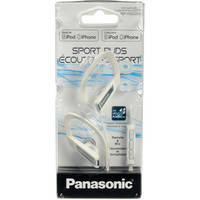 Panasonic RP-HSC200 Stereo In-Ear Clip-On Headphones with Mic/Remote (White)