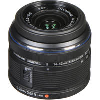 Olympus M.Zuiko Digital ED 14-42mm f/3.5-5.6 II R Lens (Black)