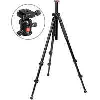 Oben AC-2320L 3-Section Aluminum Lateral Tripod with BB-0 Ball Head Kit