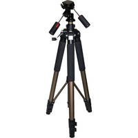 Zeikos 77" 3-Section Heavy-Duty Aluminum Photo & Video Tripod with 3-Way Pan Head