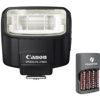 Canon Speedlite 270EX Flash With 4-Hour Battery Charger Kit