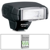 Nikon SB-400 Speedlight i-TTL Flash With 4-Hour Battery Charger Kit