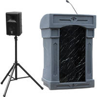 Summit Lecterns DaVinci Presenter Lectern (Gray Granite)
