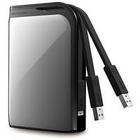 Buffalo MiniStation Extreme 500 GB Portable USB 3.0 Hard Drive (Silver)