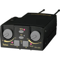 Telex TR-825 2-Channel Binaural UHF Transceiver (A5F RTS, F2: 482-500MHz Receive/632-650MHz Transmit)