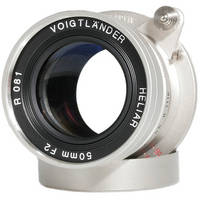 Voigtlander Heliar 50mm f/2.0 Lens w/M39 Mount (Nickel-Plated)