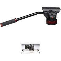 Cinevate Inc 60" Atlas 200 Slider & Manfrotto 502HD Head w/ Flat Base Kit