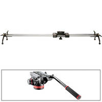 Cinevate Inc 58" Atlas 30 Slider With Legs & Manfrotto 502HD Head/Base 3/8"-16 Kit
