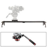 Cinevate Inc 35" Atlas 10 LTS DSLR Slider & Manfrotto 502HD Head/Base 3/8"-16 Kit