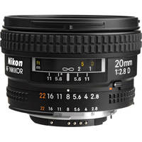 Nikon AF NIKKOR 20mm f/2.8D Lens