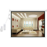 Pyle Home PRJSER1410 Motorized Projection Screen with Wireless Remote (60 x 80", 110V, 60 Hz)