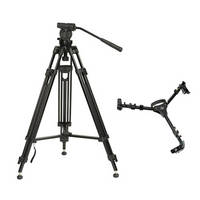 Pearstone Pearstone VT2500B Video Tripod & Head with Universal Dolly Kit