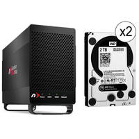 Newer Technology Guardian MAXimus Enclosure Q 2-Drive RAID 1 with Two 2TB Hard Drives Kit